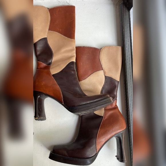 Seychelles Patchwork Leather Boots - Picture 1 of 4